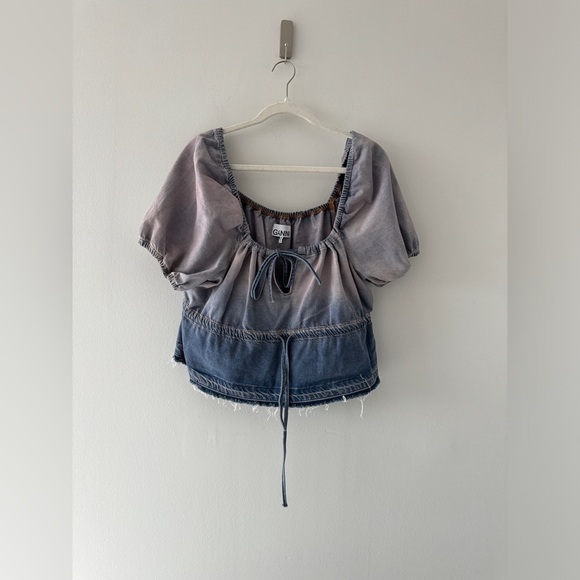GANNI Future Denim Blouse L - Picture 3 of 6